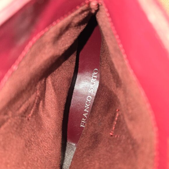 FRANCO SARTO ANKLE COWBOY BOOTS IN RED SIZE WOMEN'S US 7.5 - Picture 5 of 10